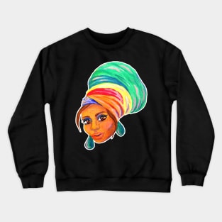 African Turban Girl Crewneck Sweatshirt